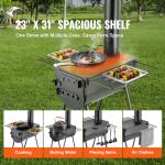 Portable Camping Wood Stove for Tent BBQ