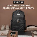 EVERKI Atlas Travel Laptop Backpack, Adjustable Size