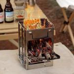 Compact Folding Stainless Steel Camping Wood Stove