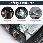 Portable Dual Fuel Camping Stove with Case