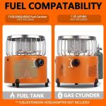 2-in-1 Portable Propane Heater and Stove