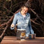 Compact Folding Stainless Steel Camping Wood Stove