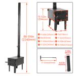 Portable Steel Wood Burning Stove for Camping