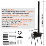 Portable Camping Wood Stove for Tent BBQ