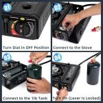 Portable Dual Fuel Camping Stove with Case