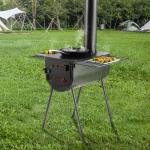 Portable Camping Wood Stove for Tent BBQ