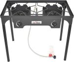 Portable Double Propane Stove with 150,000 BTU