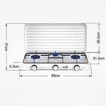 Portable Gas Camping Stove with Lid 2.2kw