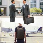 Leather Expandable Backpack for Men and Travel