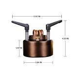 Portable Alcohol Camping Stove with Foldable Stand