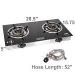 XtremepowerUS Dual Burner Stove with Auto Ignition