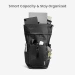 Expandable Water-Resistant Rolltop Backpack for Laptops