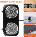 2000W Portable Double Burner Electric Cooktop