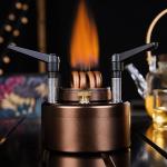 Portable Alcohol Camping Stove with Foldable Stand