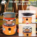 Portable 2-in-1 Propane Heater and Stove