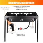 225000 BTU Portable 3-Burner Propane Stove
