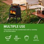Compact Portable Wood Camping Stove for Outdoor Cooking