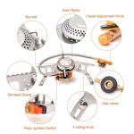 Portable 3900W Backpacking Camping Gas Stove