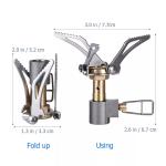 Titanium Mini Camping Gas Stoves - 2 Pack