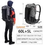 Naturehike Waterproof Ultralight Hiking Backpack 40L/60L