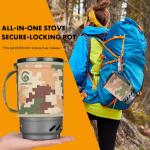 Portable Backpacking Stove with Fast Jet Burner