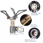 Titanium Mini Camping Gas Stoves - 2 Pack