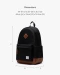 Herschel Heritage 24L Backpack in Black/Tan