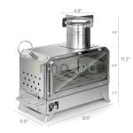 Stainless Steel Portable Wood Stove for Camping