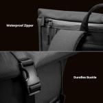 Expandable Water-Resistant Rolltop Backpack for Laptops