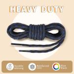 Heavy Duty Round Boot Laces - 2 Pairs