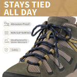 Heavy Duty Round Boot Laces - 2 Pairs