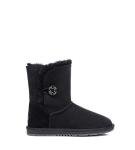 UGG Women's Short Sheepskin Boots in Black