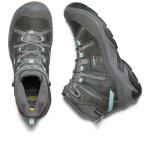 KEEN Women's Waterproof Hiking Boot, Steel Grey