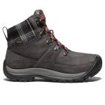 KEEN Women's Waterproof Winter Hiking Boots, Red Plaid