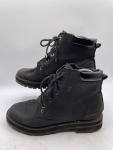 Men’s Black Leather Hiking Ankle Boots Size 7