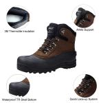 Men's Waterproof Insulated Winter Boots for Hiking