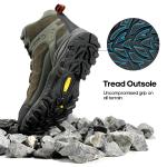 Men's Waterproof Wide Hiking Boots for Outdoors