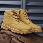 Men's Casual Hiking Ankle Boots with Side Zipper