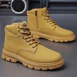 Men's Casual Hiking Ankle Boots with Side Zipper