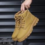 Men's Casual Hiking Ankle Boots with Side Zipper