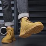 Men's Casual Hiking Ankle Boots with Side Zipper
