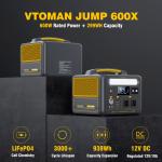 VTOMAN 600W Portable Power Station Solar Generator