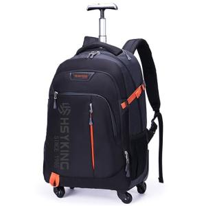 Water-resistant Rolling Laptop Backpack - 20 Inches