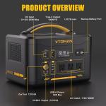 VTOMAN 1800W Portable Power Station Generator