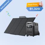 EcoFlow DELTA Pro Solar Generator with Solar Panel