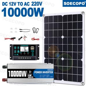 10,000W Power Inverter Solar Generator with 500W Panel