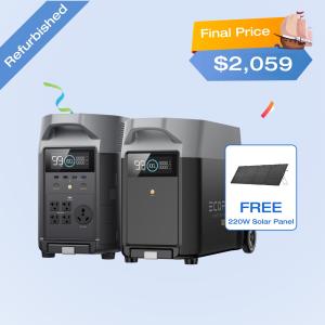 EcoFlow DELTA Pro Portable Power Station with Battery