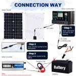 10,000W Power Inverter Solar Generator with 500W Panel