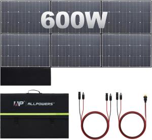 ALLPOWERS 600W Foldable Solar Panel Kit