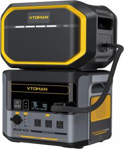 VTOMAN FlashSpeed 1500 Solar Generator with Extra Battery